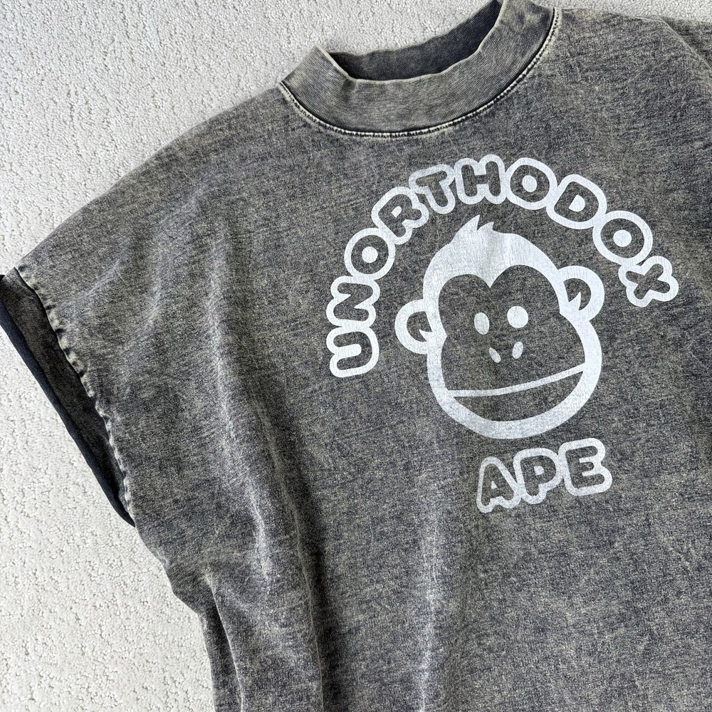 A Bathing‎ Ape BAPE Graphic Tee Unisex Approx L Streetwear Washed Black
